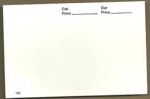 pack of 100 #102 Dealer Sales Cards