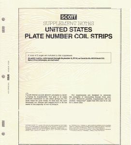 2023 Scott U.S. Plate Number Coil Strips Simplified Stamp Supplement #34 - 113S023