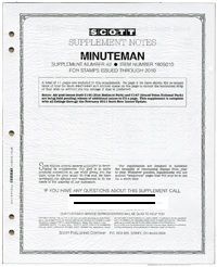 2017 Scott U.S. Minuteman Stamp Supplement #49 -180S017