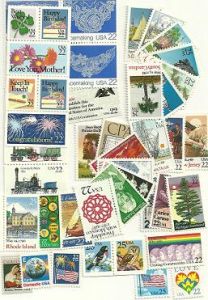 United States Commerative Single Stamp Sets 1987 Scott #2246 to #2368