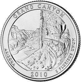 2010 P Grand Canyon National Park Quarter
