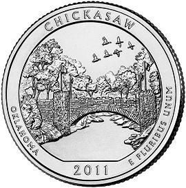 2011 D Chickasaw National Park Quarter