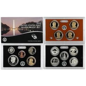 2013 United States Silver Proof 14 Coin Complete Set