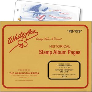 White Ace Supplement US Commemorative Plate Blocks Simplified 2023 "PB75S"