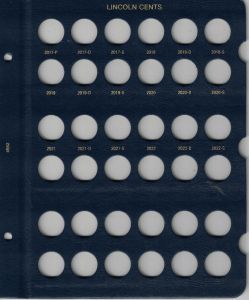 Whitman Classic Lincoln Cent Page Dated 2017-2022 #4552