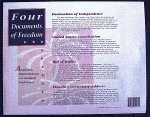 Historical Documents Four Documents of Freedom Set