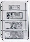 pack of 100 4 Pocket Cowens Vinyl Currency Page