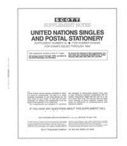 2020 Scott U.N. Singles & Postal Stationary Supplement #56 #551S020