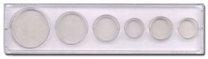 box of 25pcs. Snaptite 6-Hole Cent thru Large Dollar Coin Set Holder STO35