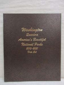 Dansco Coin Album #7148 National Park Quarters Date Set 2010-2021 (1 coin per state park) 