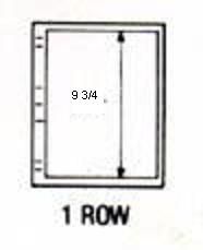 pack of 10 Hagner Style Stock Sheets 2 sided 1 row