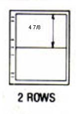 pack of 10 Hagner Style Stock Sheets 2 sided 2 rows