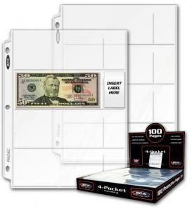 Close Out BCW Polypropylene 4 pocket Page