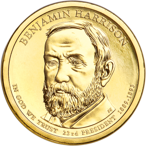 2012 P Benjamin Harrison Presidential Dollar