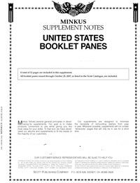 2020 Minkus U. S. Booklet Panes Supplement #MUBK20