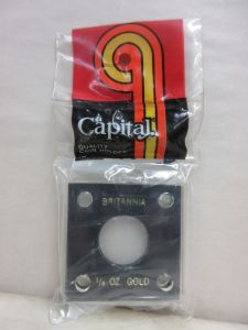 CLOSE OUT Capital #144 2x2 Great Britain Gold 1/4oz Britannia Coin Holder BLACK