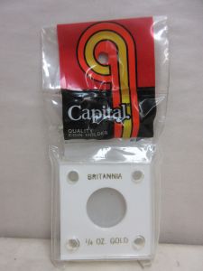 CLOSE OUT Capital #144 2x2 Great Britain Gold 1/4oz Britannia Coin Holder WHITE