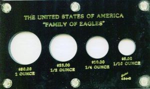 Capital #434G United States of America "Family of Eagles" American Eagle Type Set for 4 Coins