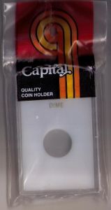 CLOSE OUT Capital Slab Type 2x3 Dime Holder - White