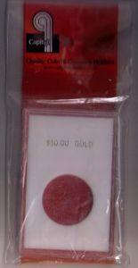 CLOSE OUT Capital Slab Type 2x3 $10.00 Gold Holder - White