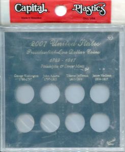 CLOSE OUT Capital Galaxy Case U.S. Presidential Dollar P&D Holder GXPD07 - 2007