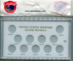 Capital #MA435 United States Wartime Silver Nickels