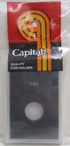 CLOSE OUT Capital Slab Type 2x3 Dime Holder - Black