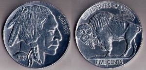 Coin Coasters - 3 Legged Buffalo Nickel