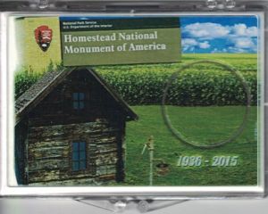 2x3 Snaplock Case National Park Quarter Holder - Homestead National Monument of America
