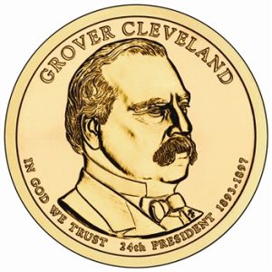 2012 D Grover Cleveland 2nd Term Presidential Dollar