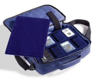 Lighthouse Coin Travel Bag with 4 Trays for 32 Certified Coin Holders (Slabs)