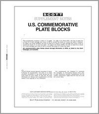 2019 Scott U.S. Commemorative Plate Blocks Stamp Supplement #70 120S019