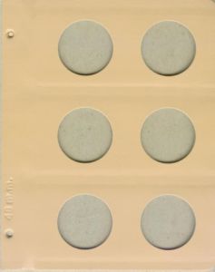 Dansco Coin Album Blank 50mm Page