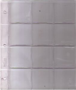 Dansco Album Vinyl Page 12 Pocket for 2x2 holders