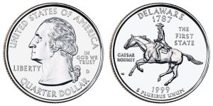 Delaware State Quarter 1999 Denver Mint