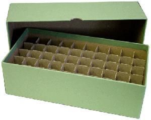 Round or Square Dime Coin Tube Box - Green