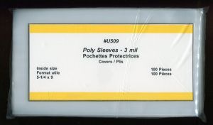 pack of 100 Large Cover Poly Bags