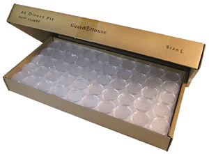 bulk pack of 250 pcs. American Silver Eagle 40.6mm Direct-Fit Guardhouse EvoCore Coin Holders #724690