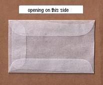 pack of 100 JBM Open Side #1 Glassine Envelopes 1 3/4" x 2 7/8" (HxW) #JBM31