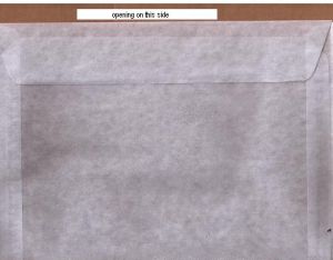 pack of 100 JBM Open Side #12 Glassine Envelopes 9 1/2'' X 11''(HxW) #JBM54