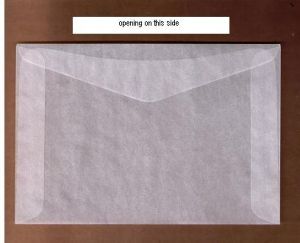 pack of 100 JBM Open Side #5 Glassine Envelopes 3 1/2'' X 6'' (HxW) #JBM41