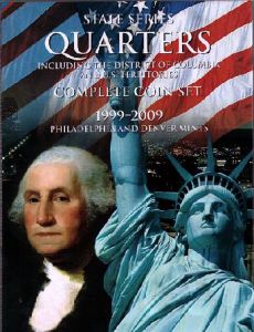 Harris Coin Folder State Quarters with D.C. and Trust Territories (112 Holes) 1999-2009
