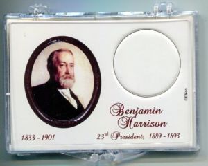 Gallery 2x3 Presidential Dollar Holder Benjamin Harrison
