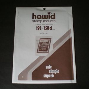 pack of Hawid Stamp Mounts 193x158d Clear Background Only