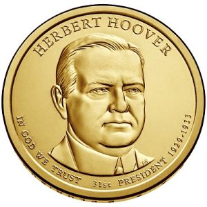 2014 D Herbert Hoover Presidential Dollar