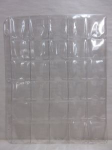 pack of 100 Cowens Vinyl Page with 30 pockets for 1 1/2 x 1 1/2 Coin Holders 