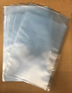 pack of 100 Regular / Silver Comic Poly Bag  7 1/8" x 10 1/2"
