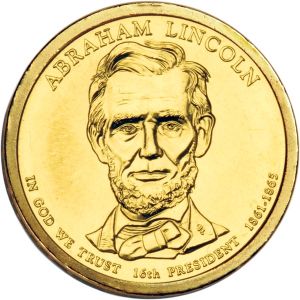 2010 D Abraham Lincoln Presidential Dollar