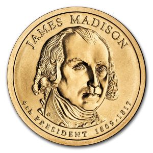 2007 P James Madison Presidential Dollar