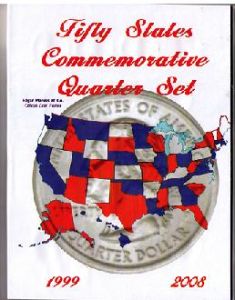 Edgar Marcus & Co Coin Folder for Statehood Quarters 1999-2008 Date Set